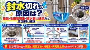 封水切れの原因を徹底解説