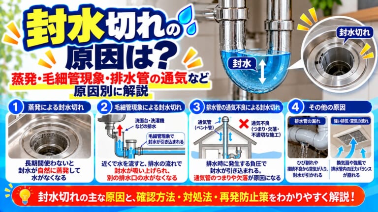 封水切れの原因を徹底解説