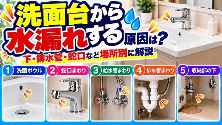 洗面台の水漏れ原因
