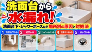 洗面台の水漏れ原因と対処法