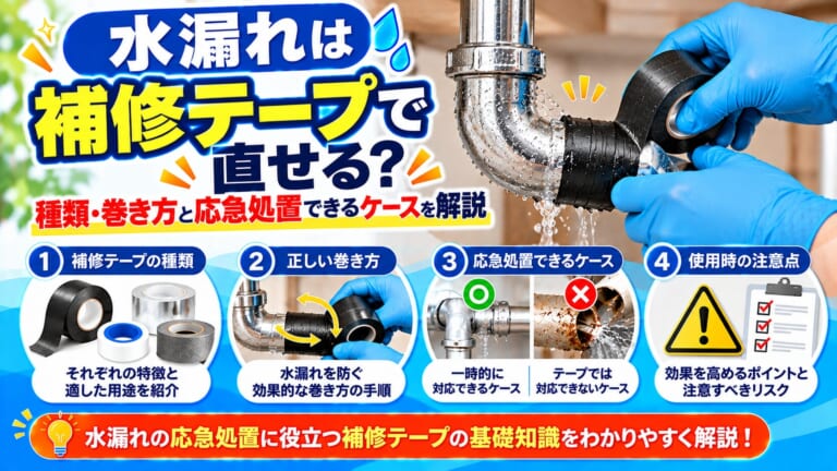 補修テープで水漏れ対策ガイド